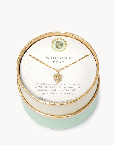 Faith Over Fear Sea La Vie Necklace