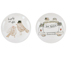 Load image into Gallery viewer, Ceramic Wedding Trinket Dish, 2 Asst