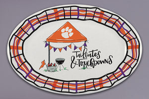 Clemson 18x12 BBQ Oval
