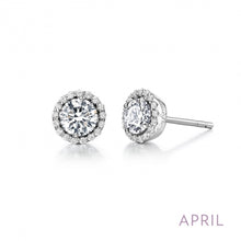 Load image into Gallery viewer, April Birthstone Earrings