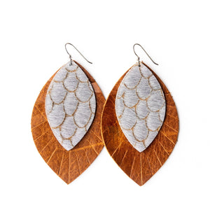 Double Layer Leather Earring