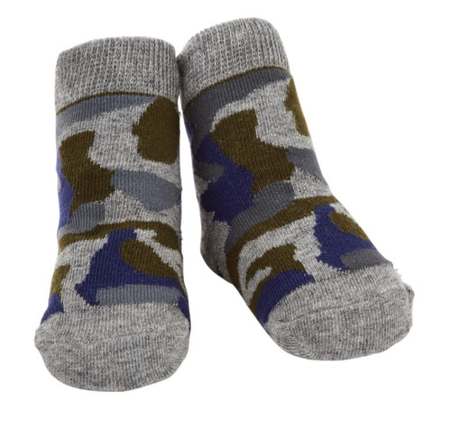Baby Gray Camo Socks