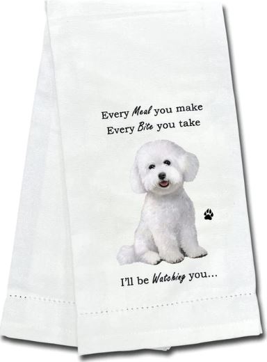 Bichon Frise Kitchen Towel