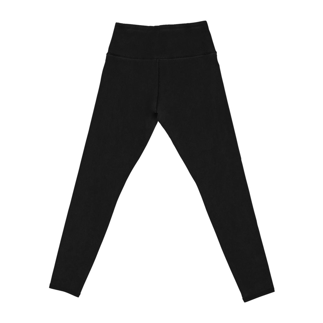 Black Fleece-Lined Athletic Leggings