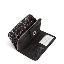 Load image into Gallery viewer, Black Performance Twill RFID Turnlock Wallet