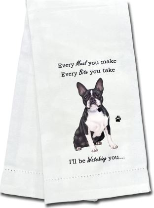 Boston Terrier Kitchen Towel