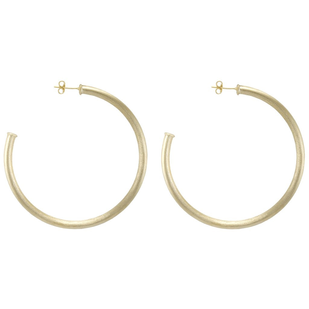 Everybody's Favorite Hoops Large in Gold