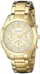 New York Women's 44L118 Gold-Tone Stainless Steel Watch