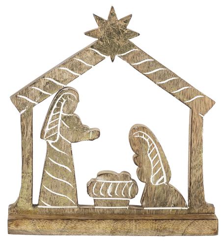 Carved Nativity Figurine