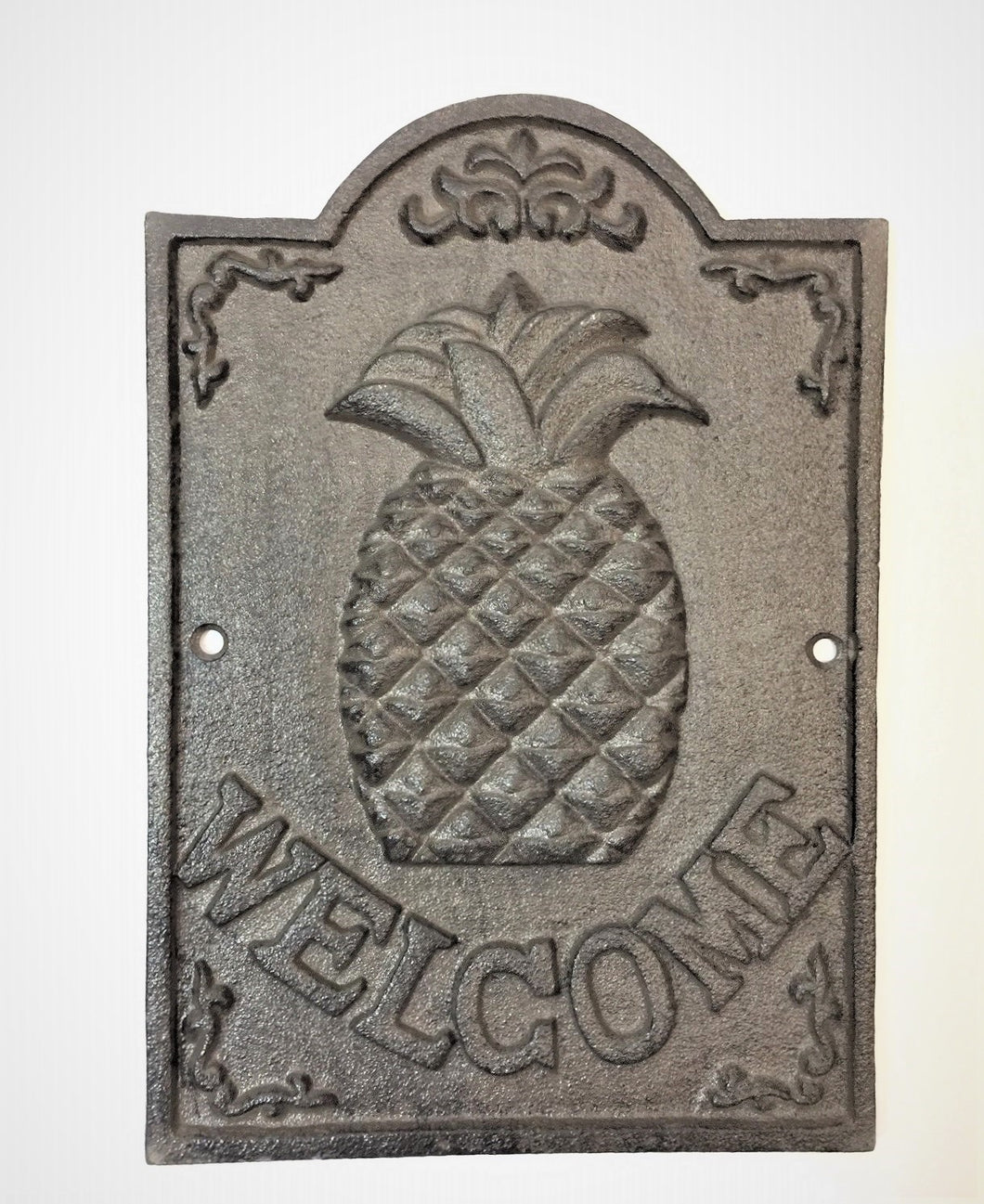 Cast Iron Pineapple Welcome Sign