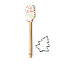 Load image into Gallery viewer, Christmas Spatula &amp; Cookie Cutter Set