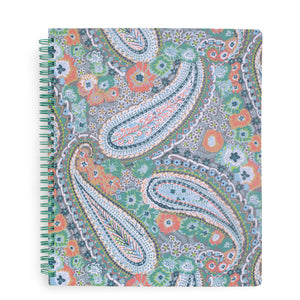 Citrus Paisley Notebook with Pocket