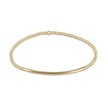 Load image into Gallery viewer, Classic Gold 3mm Bead Bracelet - Bliss Bar Smooth