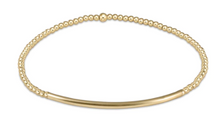 Load image into Gallery viewer, Classic Gold 3mm Bead Bracelet - Bliss Bar Smooth