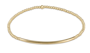 Classic Gold 3mm Bead Bracelet - Bliss Bar Smooth