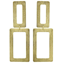 Load image into Gallery viewer, Double Rectangle Earrings
