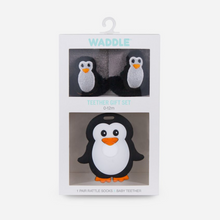 Load image into Gallery viewer, Teether Gift Set- Penguin