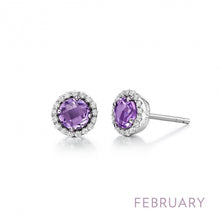 Load image into Gallery viewer, February Birthstone Earrings
