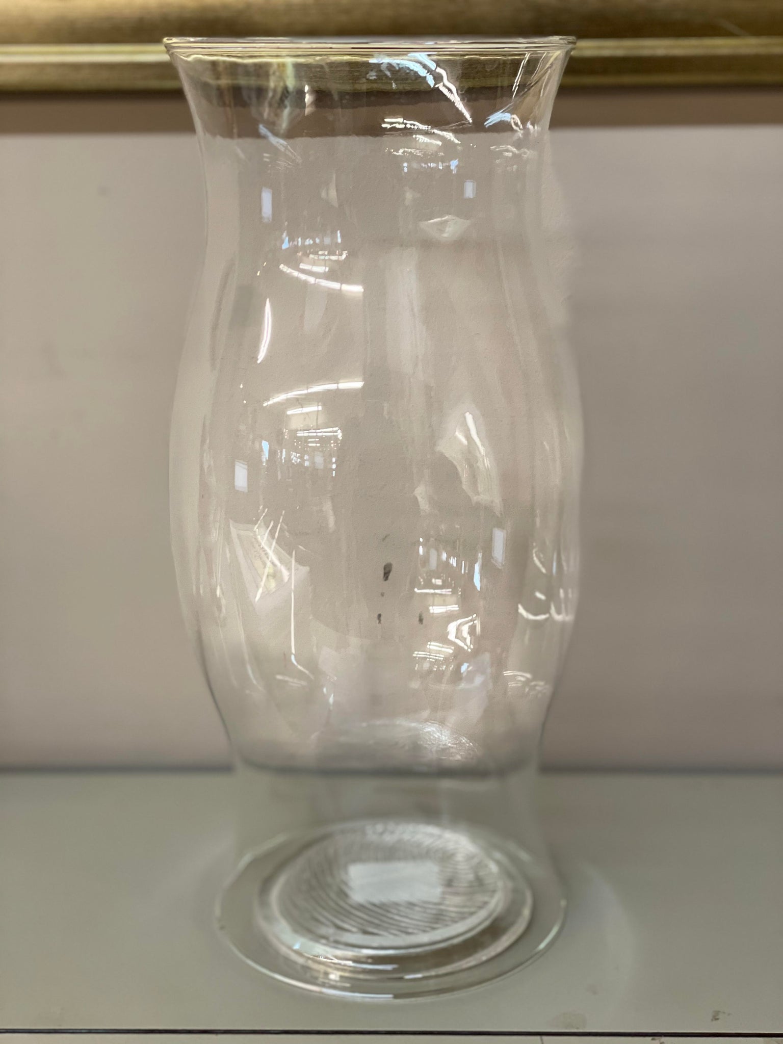 Glass Hurricane Candle Holder