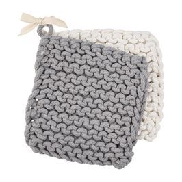 Neutral Crochet Pot Holder Sets