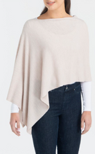 Load image into Gallery viewer, Heathered Neutral Bordeaux Cape Wrap