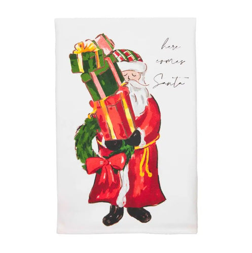 Here Comes Santa Printed Towel