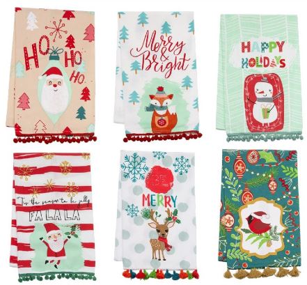 Cotton Holiday Tea Towels