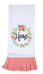 Home Embroidered Tea Towel