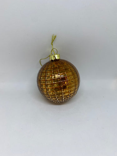 Glass Auburn Ornament
