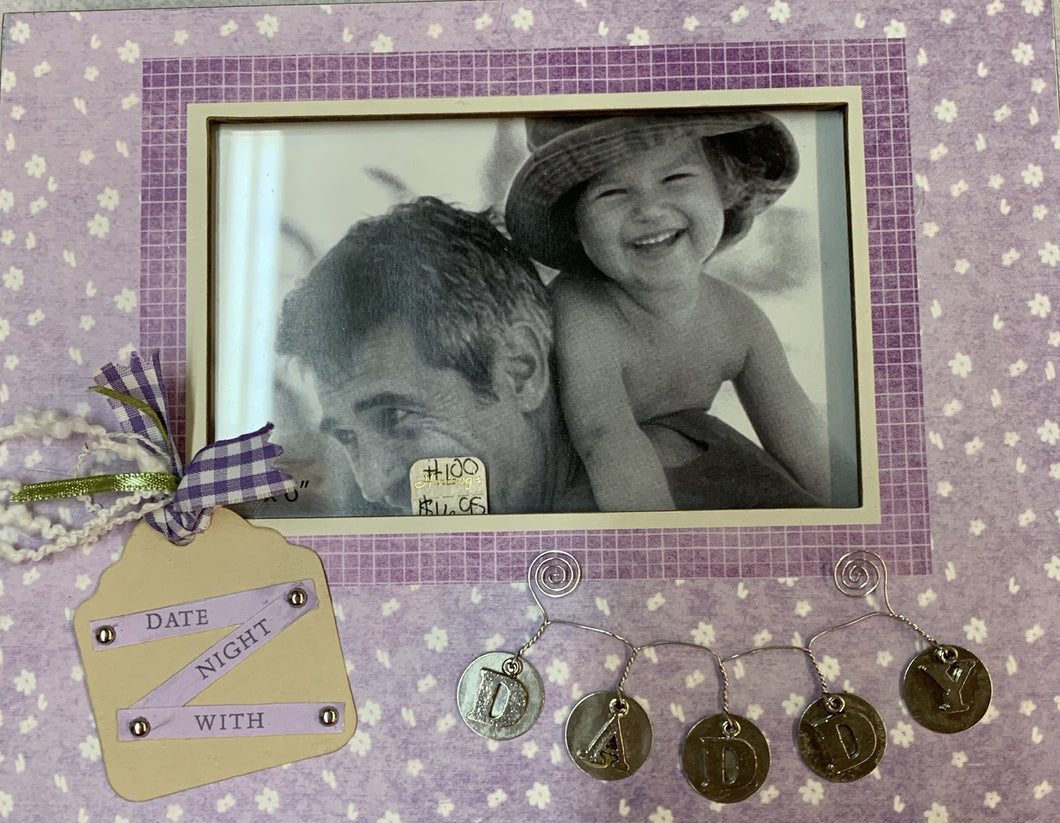 Date Night with Daddy Picture Frame