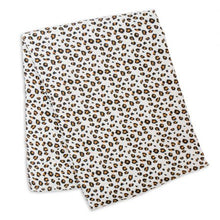 Load image into Gallery viewer, Lulujo Leopard Bamboo Swaddle