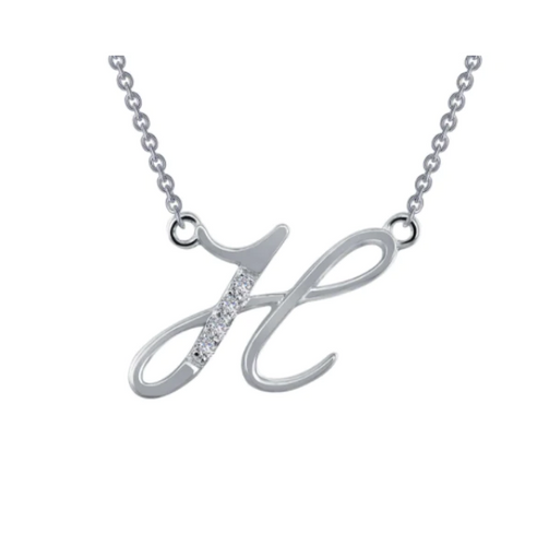 Letter H Pendant Necklace