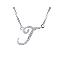 Load image into Gallery viewer, Letter T Pendant Necklace