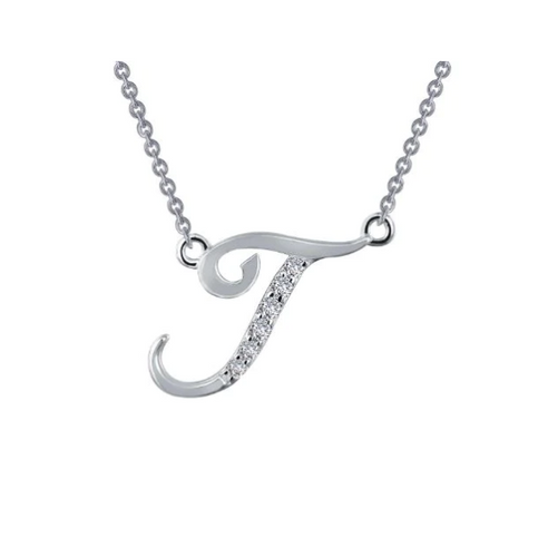 Letter T Pendant Necklace