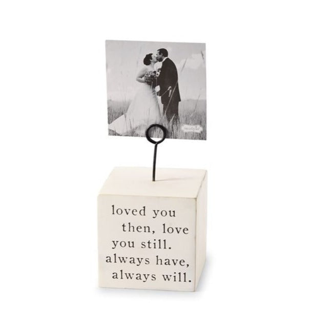 Love You Always Wood Block Picture Frame