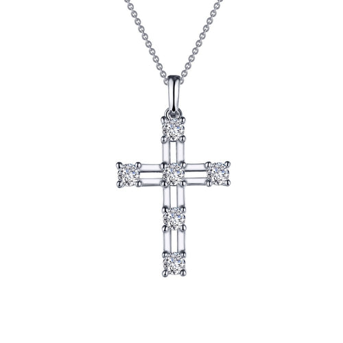 0.66 ct tw Cross Pendant Necklace