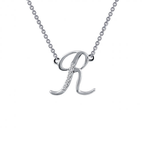 Letter R Pendant Necklace