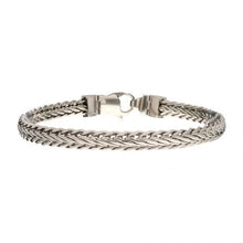 Load image into Gallery viewer, High Polished Finish Stainless Steel Double Diamond Cut Spiga Chain Bracelet