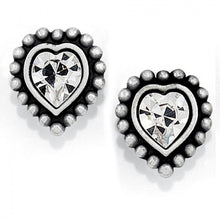 Load image into Gallery viewer, Shimmer Heart Mini Post Earrings
