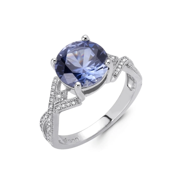 Simulated Sapphire Ring