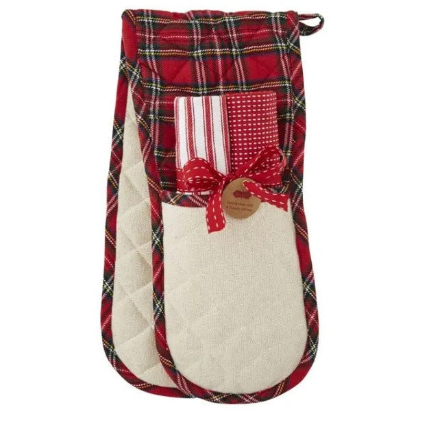 Spreading Cheer Double Oven Mitt and Towel Set