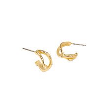 Load image into Gallery viewer, Sprinkles Huggie Hoop Earrings Crystal