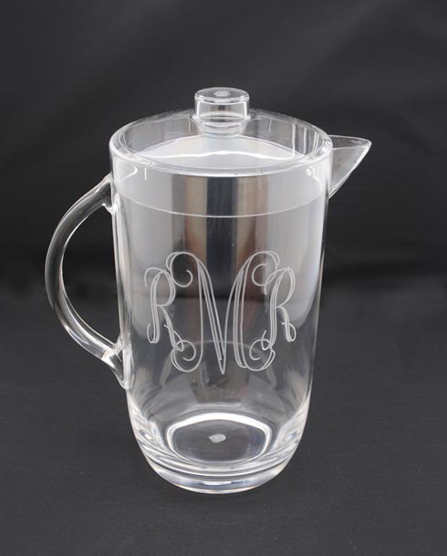 Acrylic 2 Quart Pitcher - Rotary Engraved