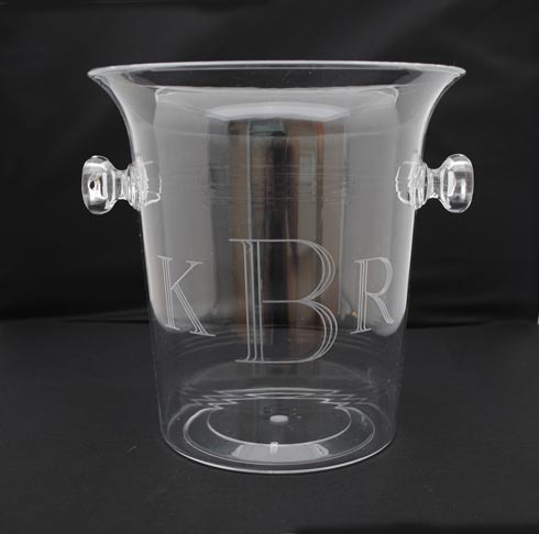 Acrylic 3.5 Quart Ice Bucket - Rotary Engraved