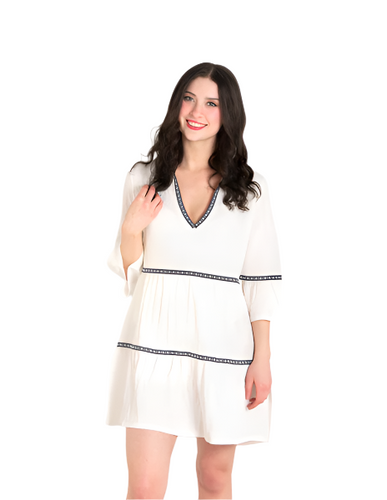 Tiered Coverup- White