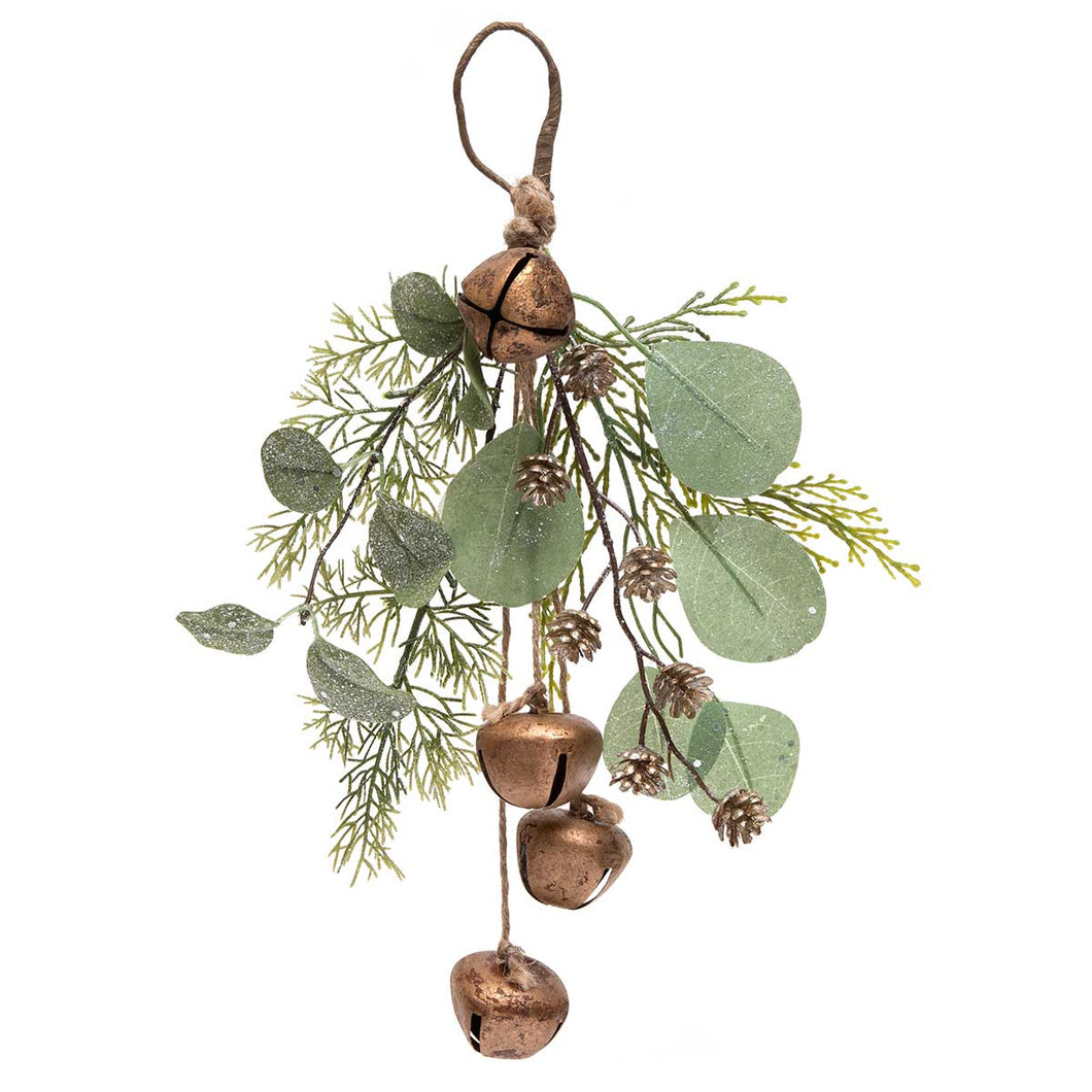 Pinecone Drop with Bronze Bells