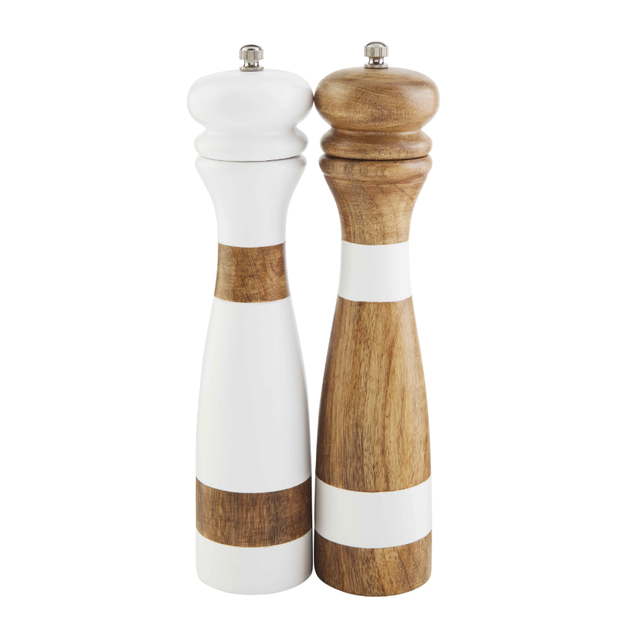 Wood Strap Salt and Pepper Grinder