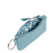 Load image into Gallery viewer, Reef Water Blue Zip ID Lanyard in Recycled Cotton
