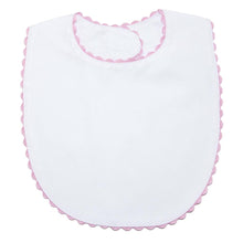 Load image into Gallery viewer, White Pique Bibs. 4 Asst.