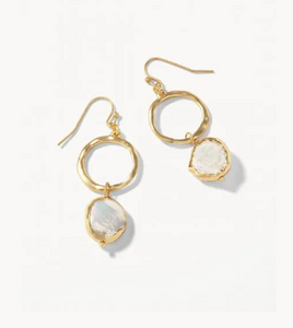 Coin Pearl Ring Earrings